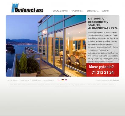 Budomet-Okna. Konstrukcje aluminiowe, stolarka PCV, bramy
