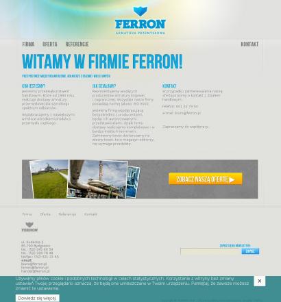 Ferron Spółka jawna Armatura przemysłowa, wodociągowa, zawory, zasuwy