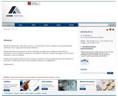 AMS Metal Spółka z o.o. Skup, sprzedaż metali nieżelaznych, odlewanie aluminium