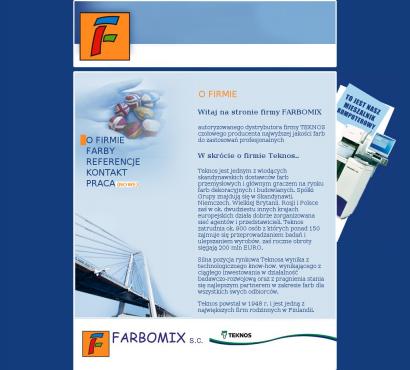 Farbomix Spółka cywilna Farby Teknos, dystrybucja