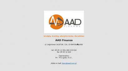AAD Finanse. Kredyty, leasing, ubezpieczenia, doradztwo